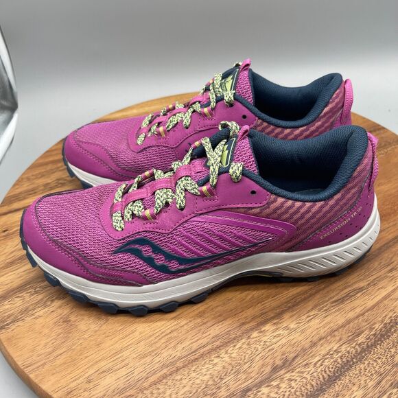 Saucony Womens Excursion TR15 Trail Running Shoes Size 10 Sneakers Pre Owned Gym - Picture 3 of 8